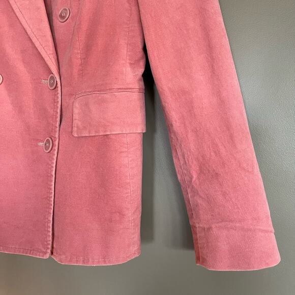 Isabel Marant Alsey Blazer Powder Pink Velvet Jacket Size Small Oversized - Picture 15 of 16
